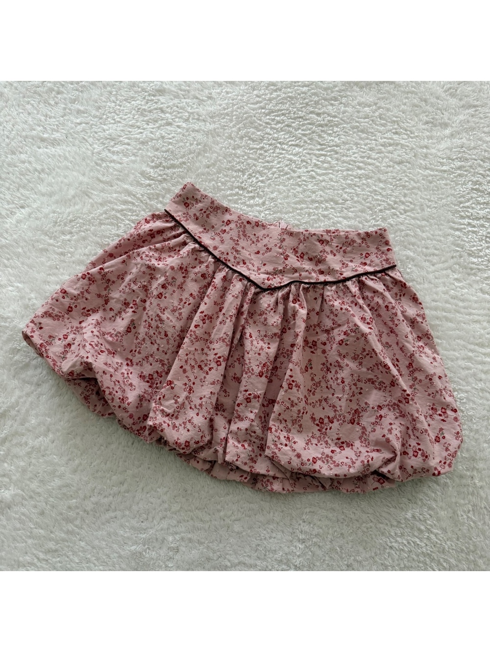 8y Pink Floral Bubble Skirt